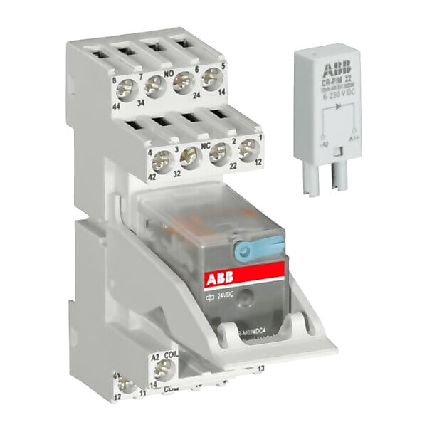 ABB Interface-Relais komplett mit Sockel CR-M230AC4GSS92CV